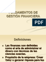 1.1 Fundamentos de Gestión Financiera