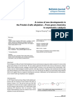 A Review of New Developments in The Friedel Crafts Alkylation From Green Chemistry To Asymmetric Catalysis