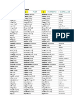 Lista de Verbos Regulares