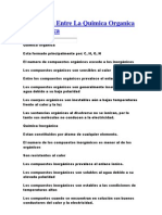 Diferencias Entre La Quimica Organica E Inorganic A