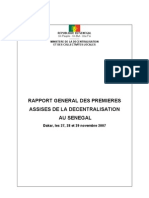 Rapport Des Assises Sur La Decentralisation