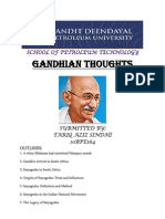 Gandhian Thought Assignment - TARIQ SINDHI