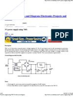 5V Power Supply Using 7805 IC With Circuit Diagram