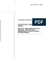 As 1038.10.3-1998 Coal and Coke - Analysis and Testing Determination of Trace Elements - Coal and Coke - Dete