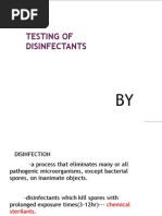 Testing of Disinfectants