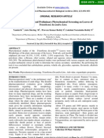 Pharmacognostical and Preliminary Phytochemical Screening On Leaves of Trianthema Decandra Linn.