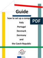 Guide: How To Set Up A Company in Italy Portugal Denmark Germany and The Czech Republic