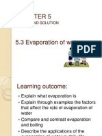 5.3 Evaporation of Water Observation)