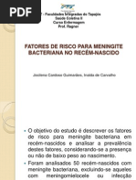 Fatores de Risco para Meningite Slide