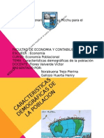 Características Demográficas de La Población