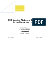 GHG Marginal Abatement Cost Curves