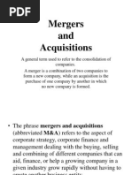 Mergers and Acquisition