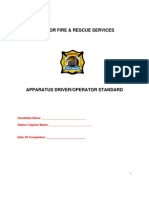 Apparatus Driver Operator Standard