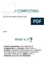 Cloud Computing: Click To Edit Master Subtitle Style