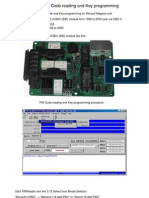 Renault Pin Code Reading and Key Programming