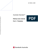 As 1085.2-2002 Railway Track Material Fish Plates