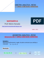 INEQUAÇÃO DO 1º GRAU COM DUAS VARIÁVEIS (Geometria Analítica)