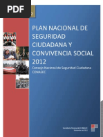 Plan Nacional de Seguridad Ciudadana 2012