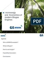 Technology and Economics of Modern Biogas Engines