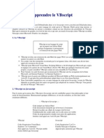 Cours D'informatique (Ebook - FR - Tutorial) - Apprendre Le VBScript