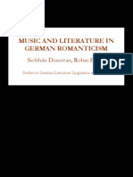 Siobhan Donovan Music and Literature in German Romanticism