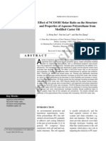 Effect of NCO and OH Molar Ratio