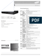 SRD 1610D Specifications