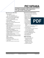 PIC16F648A: FLASH-Based Microcontrollers With Comparators, CCP and USART Product Brief