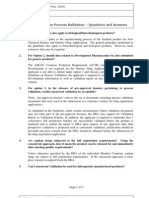 ASEAN Guideline On Process Validation - Q&amp A