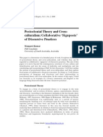 Postcolonial Theory and Cross-: Collaborative Signposts' of Discursive Practices