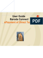 User Guide Baroda Connect: Epayment of Direct Taxes