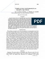 The Effect of Lipids On Citric Acid Production by An: Aspergillus Niger Mutant