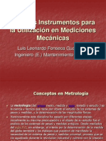 Algunos Instrumentos para La Utilización en Mediciones Mecánicas