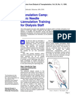 Cannulation Camp: Basic Needle Cannulation Training For Dialysis Staff