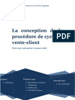 La Conception de La Procedure de Cycle de Vente 1