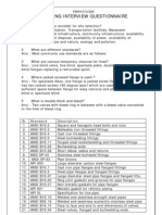 4) Piping Interview Questionnaire