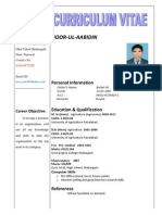 Noor Ul Aabidin CV