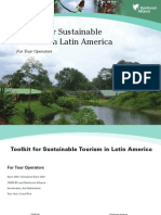 Toolkit For Sustainable Tourism in Latin America: For Tour Operators.