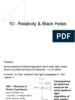 10 - Relativity & Black Holes