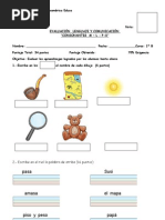 Evaluacion Cons On Antes M y L - S - P Primero B