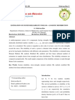 Estimation of System Reliability For Log - Logistic Distribution