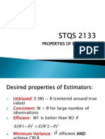 Properties of Estimators New Update Spin