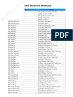 Visual Studio 2005 Keyboard Shortcuts