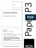 Business Analysis Assignment