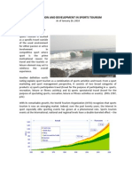 Sports Tourism Evolution and Development As of Jan 26 2010