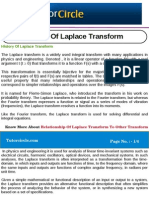 History of Laplace Transform