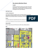 How To Get To The Jeremy Bentham Room