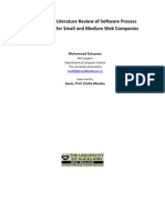 A Systematic Literature Review of Software Process Improvement For Small and Medium Web Companies