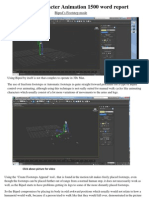 3D Animation 1500 Word Report
