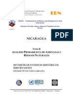 Probabilidad de Amenazas y Riesgos Naturales en Nicaragua